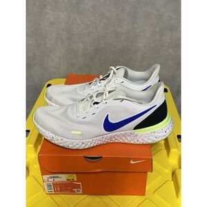 Nike Revolution 5 Shoes Men 12 White/Racer Blue-Black Runing CW5846-100 Sneakers